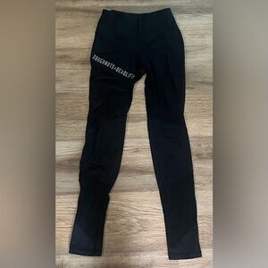 Women's Doughnuts & Deadlifts Semi Mesh Athletic Leggings